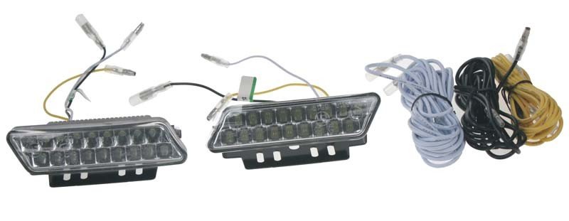 LED světla pro denní svícení, 100x25mm, ECE (drlMINI1810)