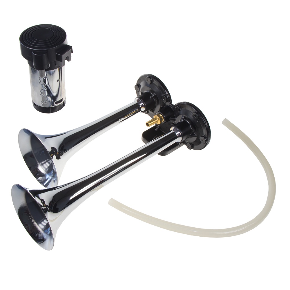 2-tónová fanfára 220/190mm, 12V s kompresorem (sn-040/12V)