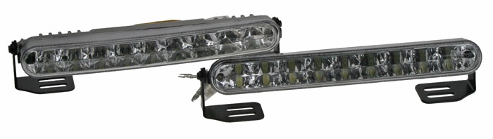 LED světla pro denní svícení, 182x24mm, ECE (drlMINI1818)
