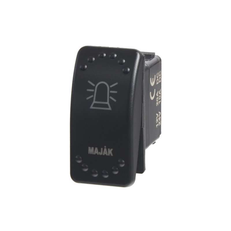 Rocker spínač MAJÁK 12/24V (47115) AKCE