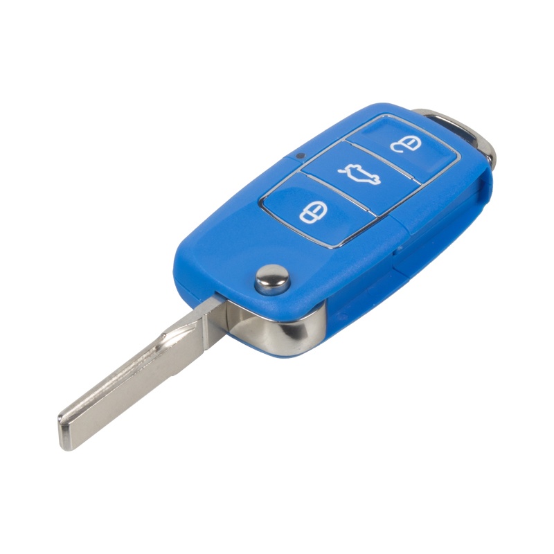 Náhr. obal klíče pro Škoda, VW, Seat, 3-tlačítkový, modrý (48VW105blu) (zvětšit obrázek)