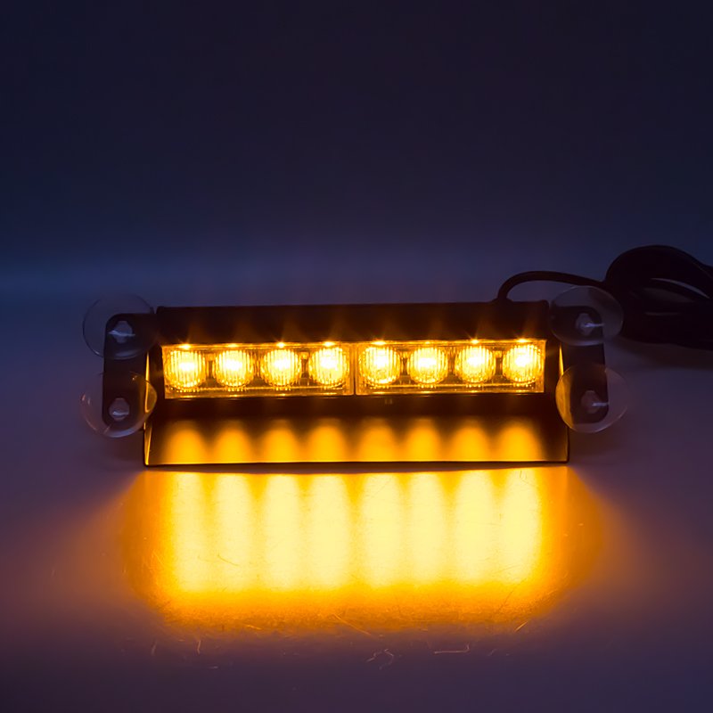 PREDATOR LED vnitřní, 8x3W, 12-24V, oranžový, 233mm (kf750-2)