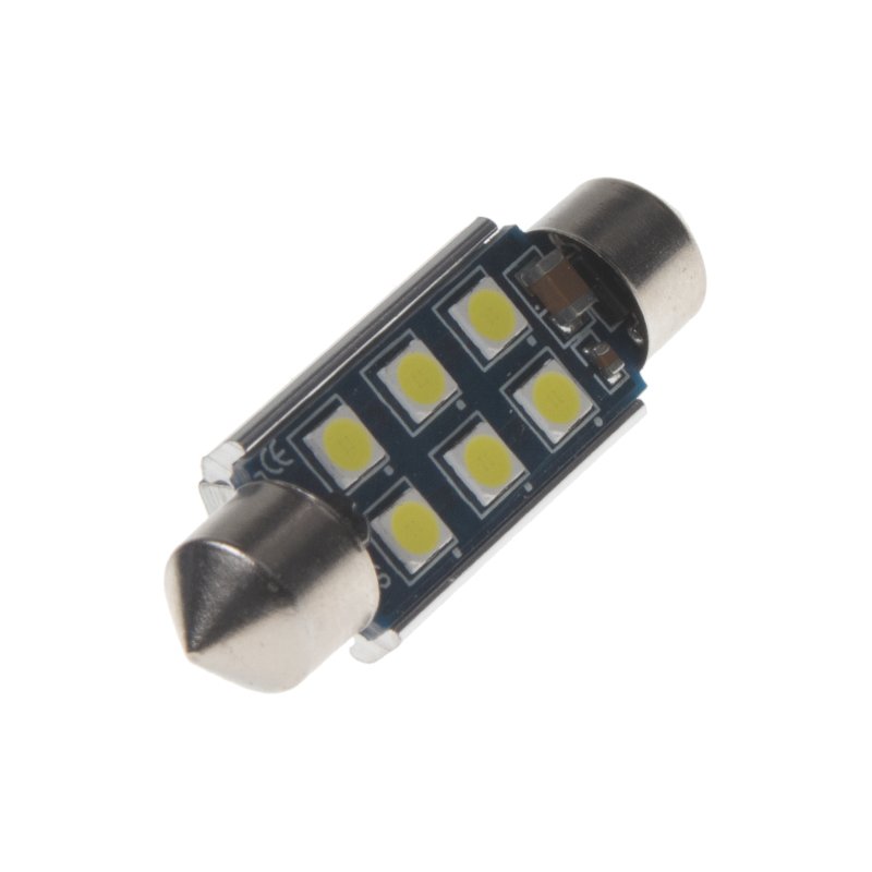 LED sufit (39mm) bílá, 12-24V, 6LED/3030SMD (9523026cb) 2 ks