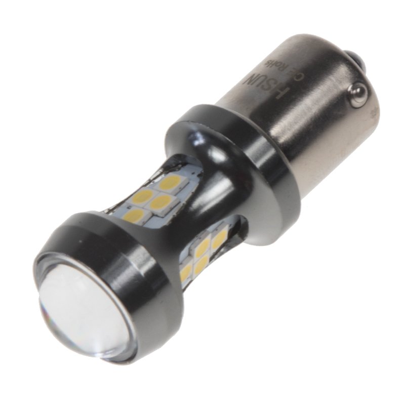 x LED BAU15s bílá, 12-24V, 16LED/3030SMD (951203) 2 ks VÝPRODEJ