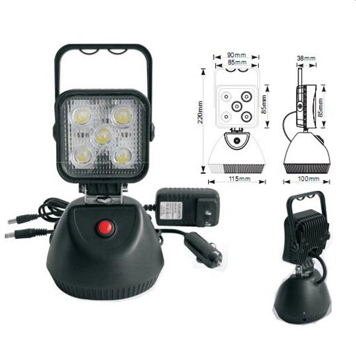 AKU LED světlo s magnetem, 5x3W, 220x115mm (wl-Li15)