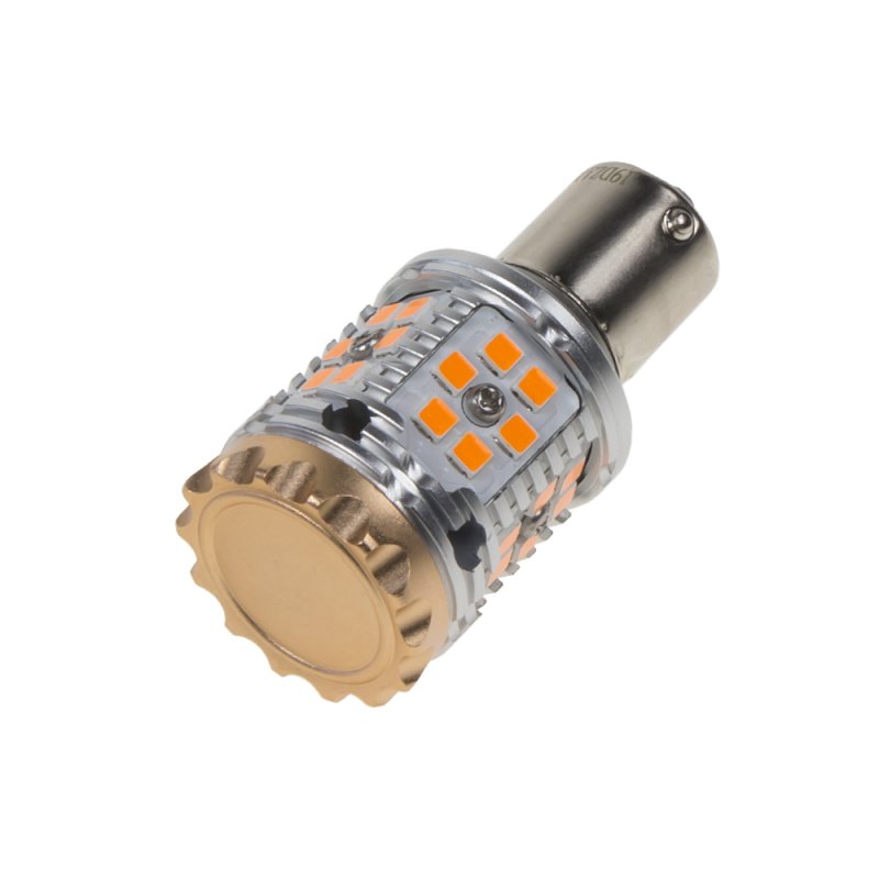 LED BAU15s oranžová, CAN-BUS, 12-24V, 30LED/3030SMD (95CB101ora) 2 ks