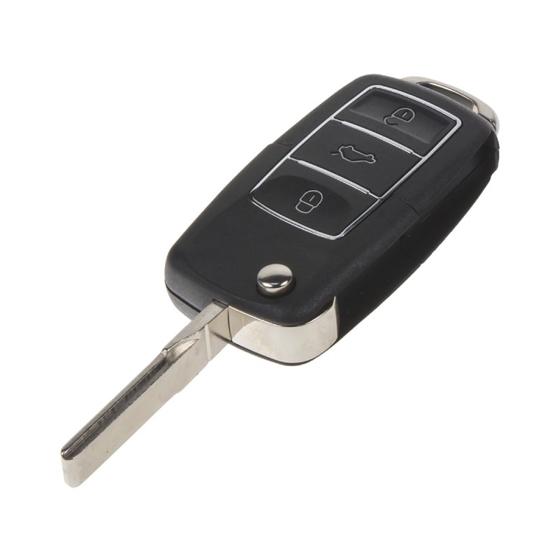 Náhr. obal klíče pro Škoda, VW, Seat, 3-tlačítkový, černý (48VW105bla)