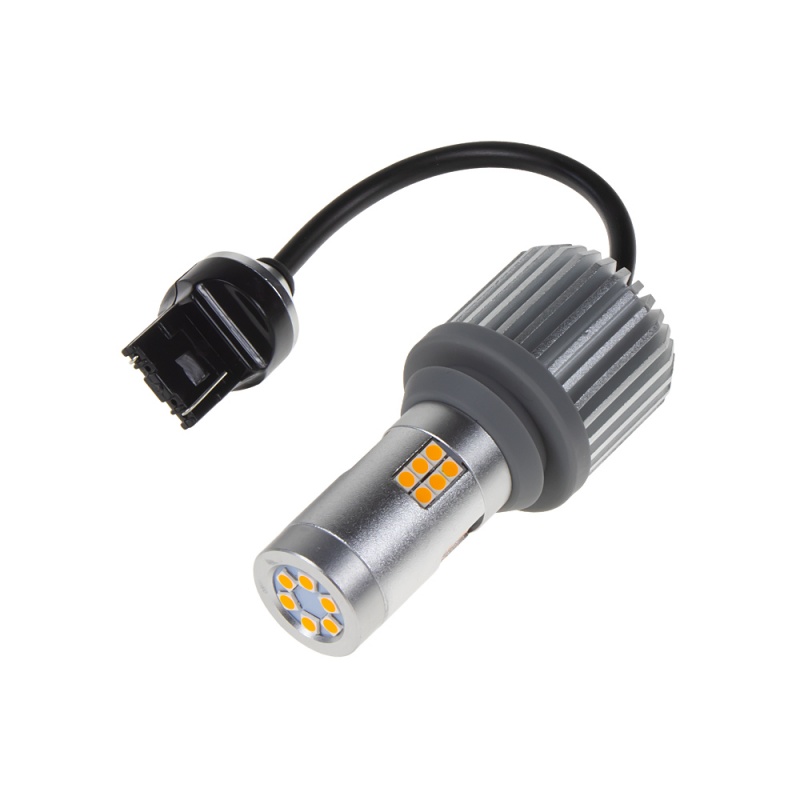 LED T20 (7440) oranžová, CAN-BUS, 12-24V, 30LED/3030SMD (95CB253ora) 2 ks