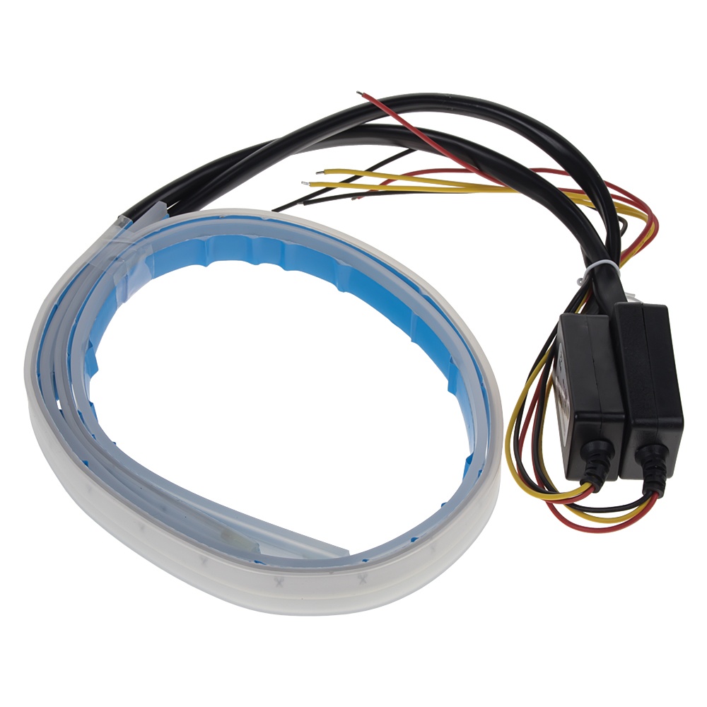 x LED pásek, dynamické blinkry oranžová / poziční světla bílá, 45 cm (96UN01-2)
