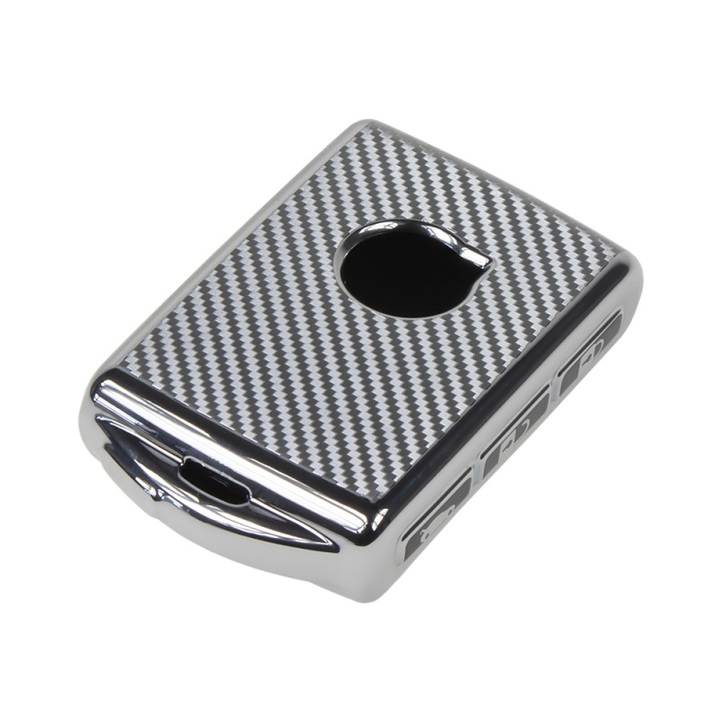 TPU obal pro klíč Volvo, carbon silver (484VO113CS)