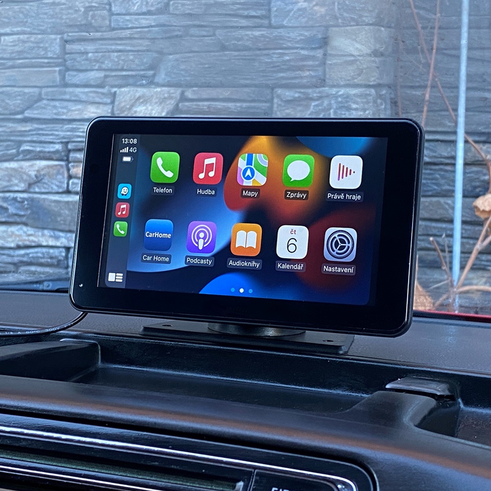 Monitor 7 s Apple CarPlay, Android auto, Mirror link, Bluetooth, USB/micro SD, kamerový vstup (ds-701ca) (zvětšit obrázek)