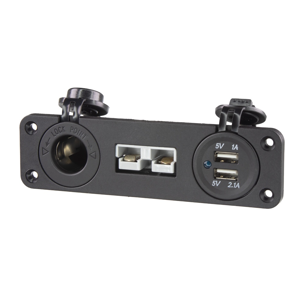 Dvojitá CL,2x USB + Anderson zásuvka 50A do panelu (34583)