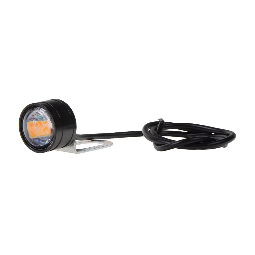LED světlo směrové 21mm, 12V, oranžová (není vodotěsné) (95drl20ora)