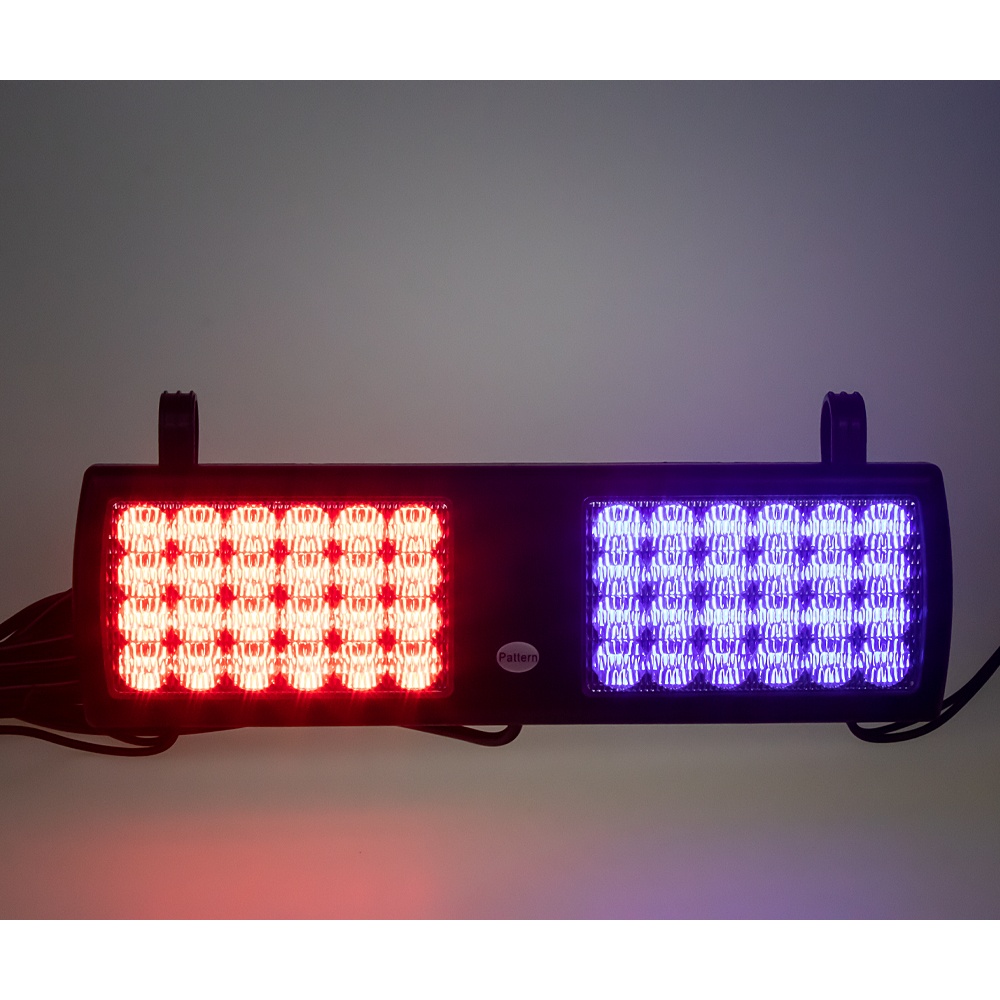 PREDATOR dual LED vnitřní, 48x1W, 12-24V, červeno-modrý (kf802blre)