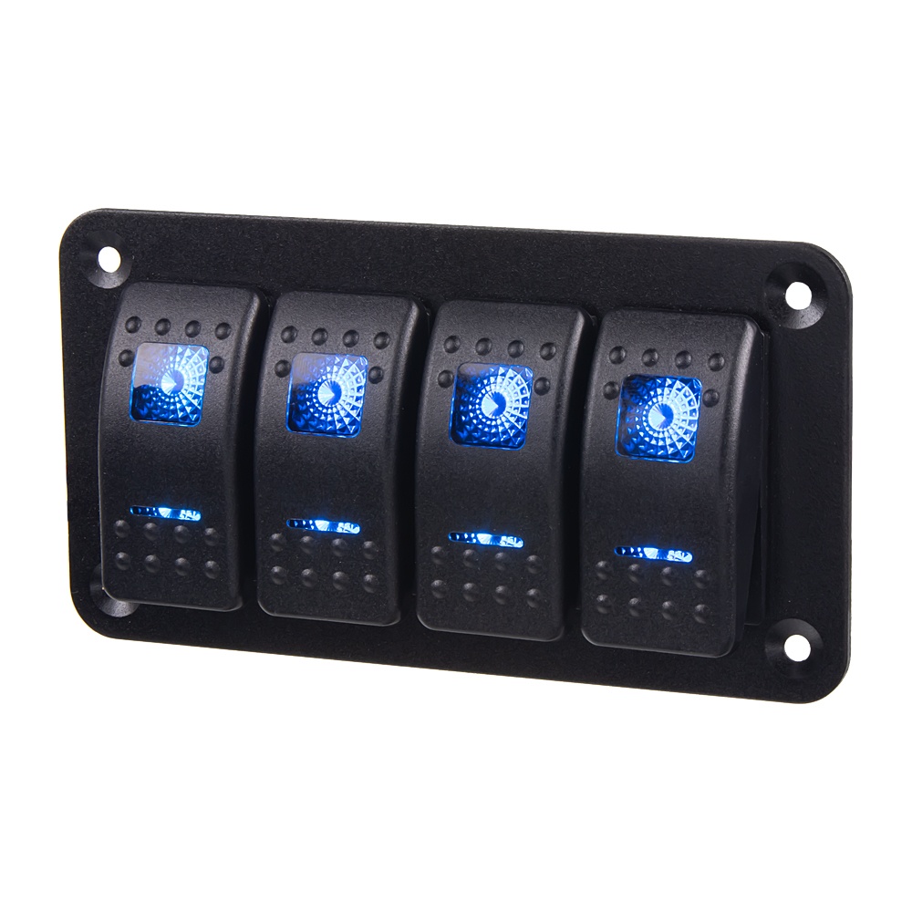 Panel s 4x spínači Rocker 12/24V (47154)
