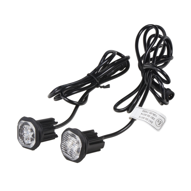 x  2x PROFI výstražné LED světlo vnější červené, 12-24V, ECE R10 (kf312red)
