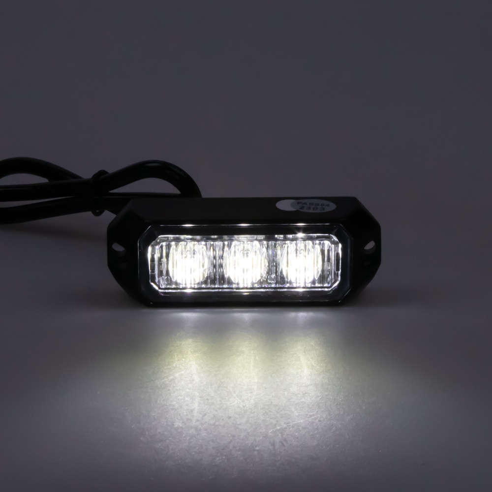 PREDATOR 3x3W LED, 12-24V, bílý, ECE R10 (kf003E3Wwht)