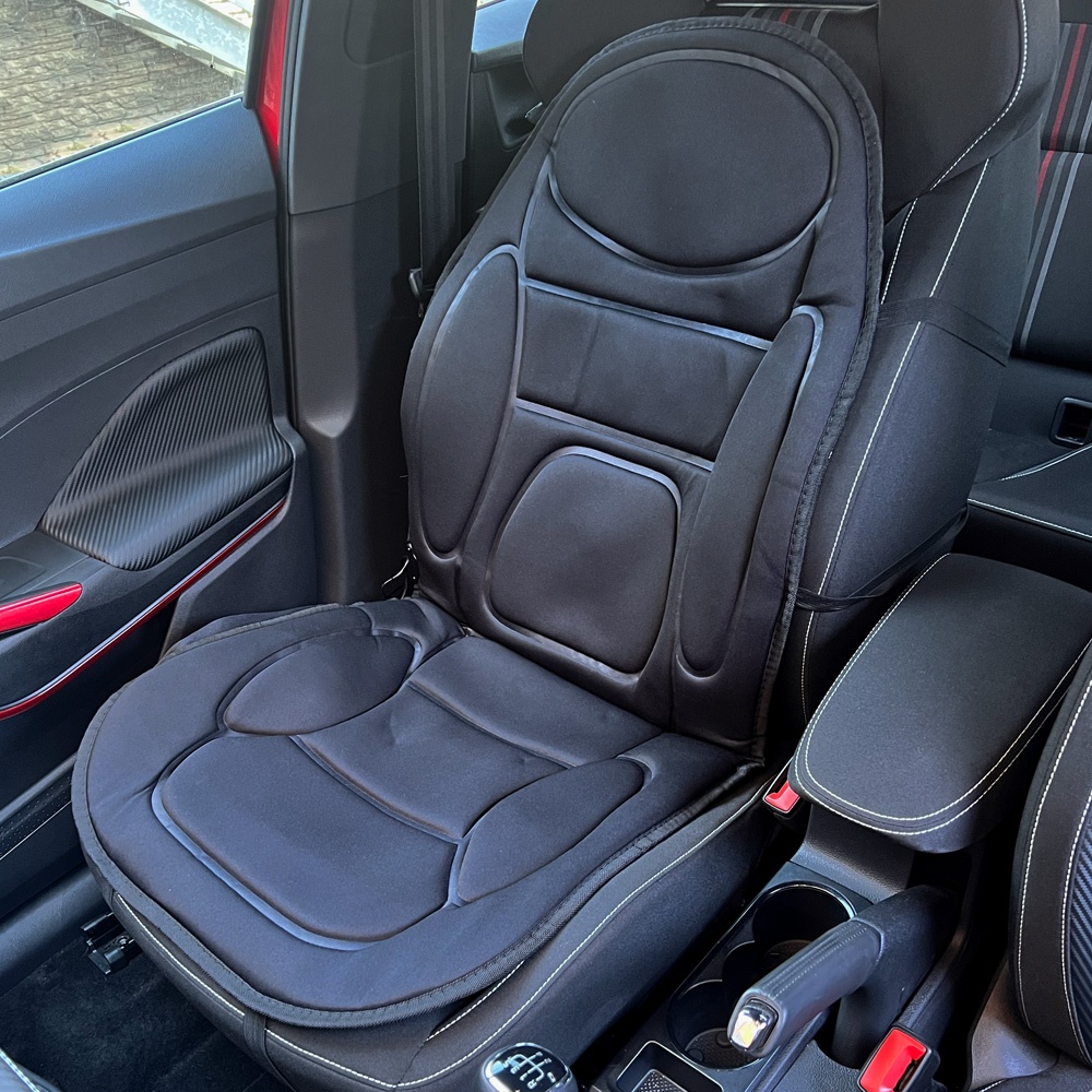 CARCLEVER Masážní potah autosedačky s vyhříváním (359211)