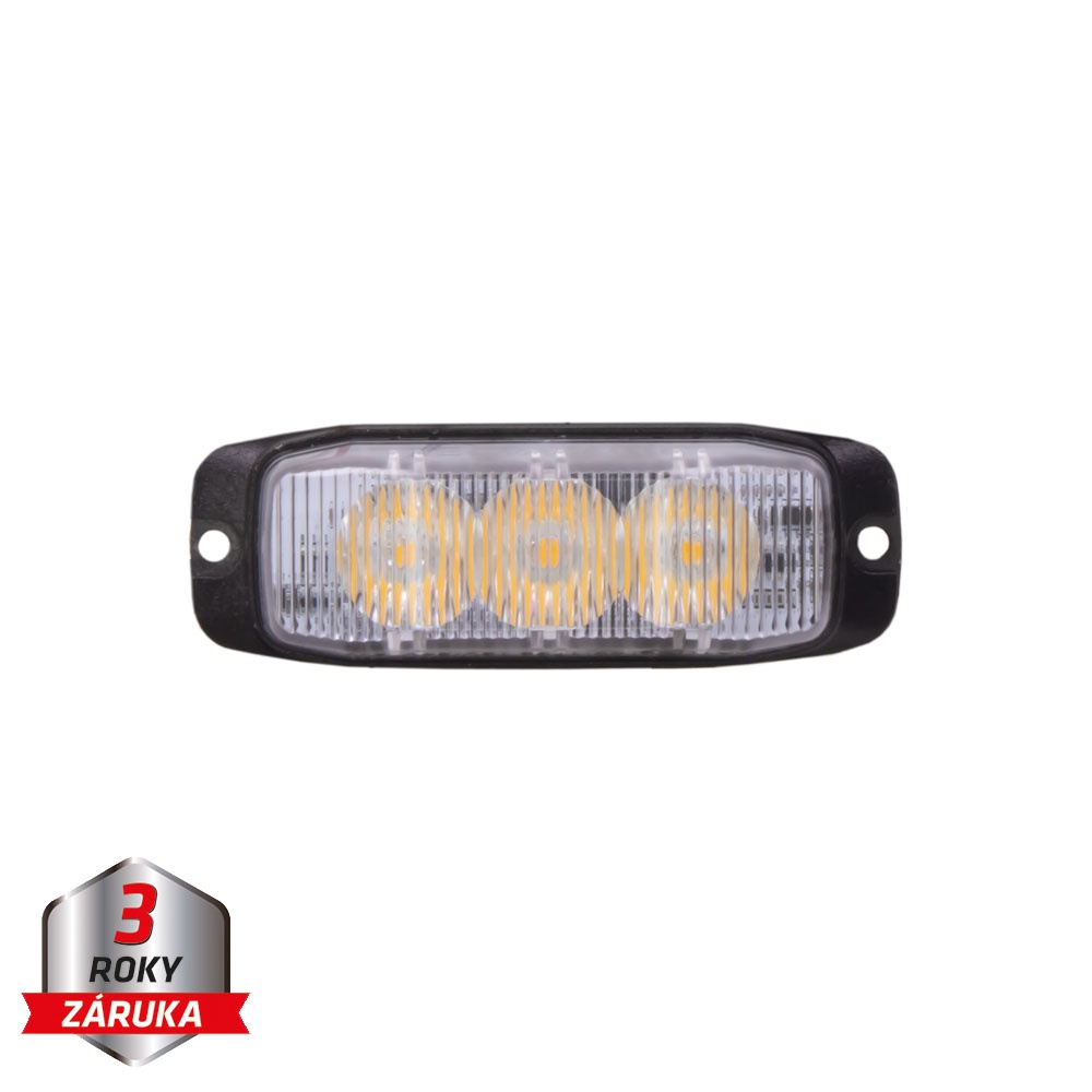 PROFI SLIM výstražné LED světlo vnější, oranžové, 12-24V, ECE R65 (CH-01)