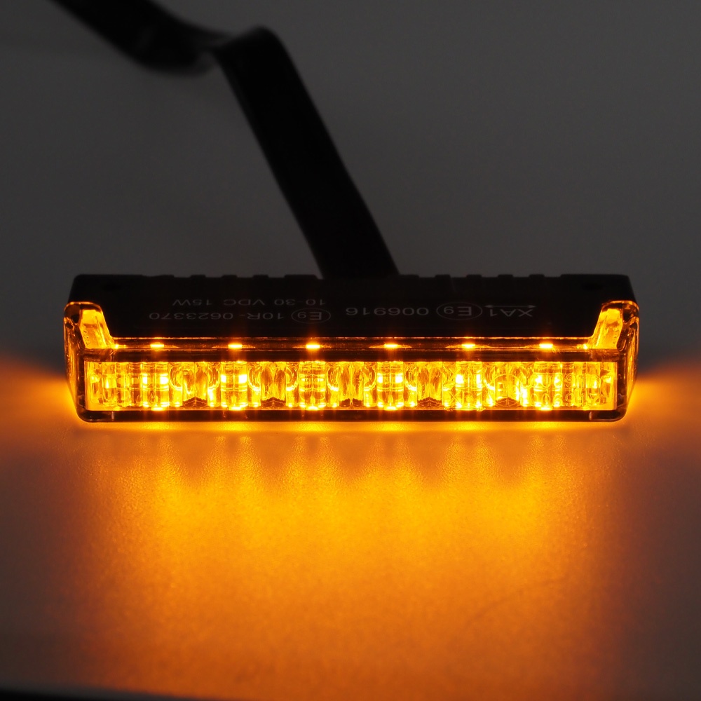 PROFI SLIM výstražné LED světlo vnější, do mřížky, oranžové, 12-24V, ECE R65 (911-NR7)