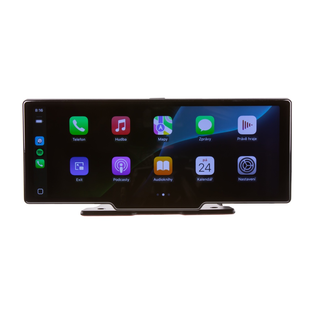 CARCLEVER Monitor 10,26 s OS Android + Apple CarPlay, Android auto, Bluetooth, micro SD, GPS, park. kamera (ds-126caA)