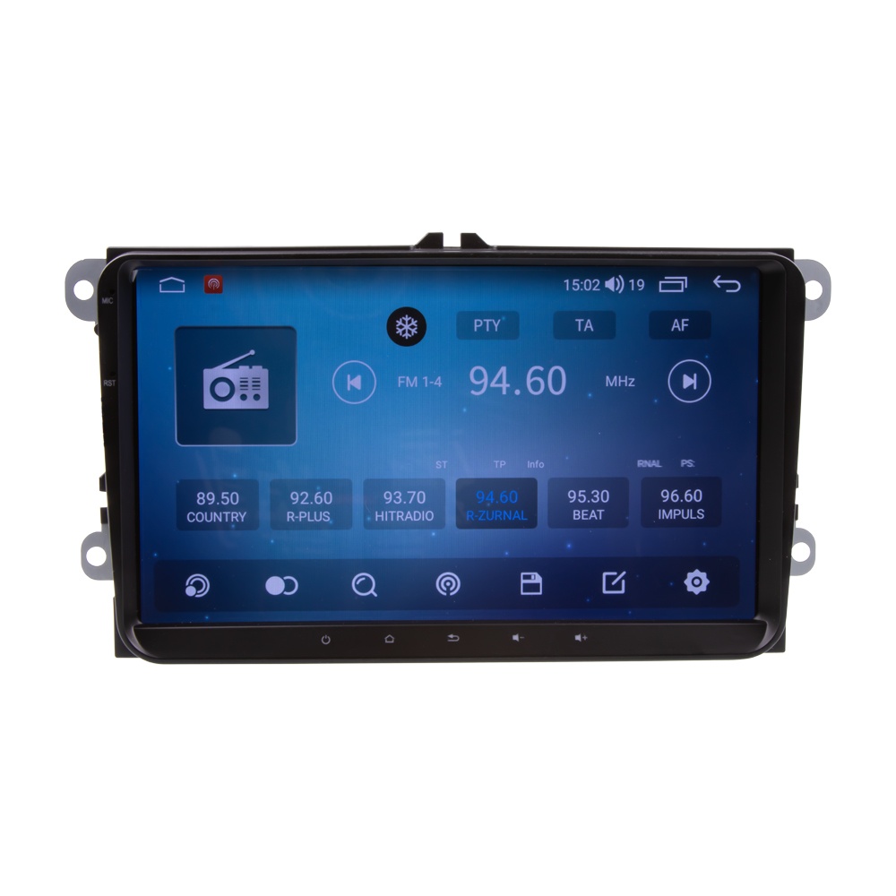CARCLEVER Autorádio pro VW, Škoda s 9 LCD, OS Android, WI-FI, GPS, CarPlay, Bluetooth, 2x USB, 4G (80896AC5)