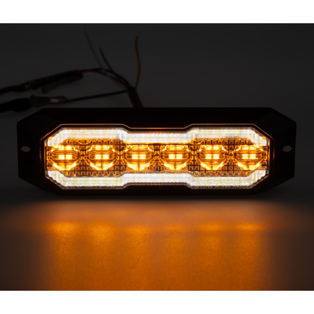 PROFI výstražné/couvací LED světlo, oranžové + bílé, 12-24V, ECE R65 (CH-012AB)