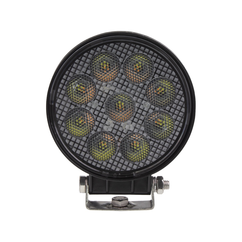 LED světlo kulaté, bílé/oranžové, 9x3W/9x1W, ø114mm, ECE R10 (wl-728wo)