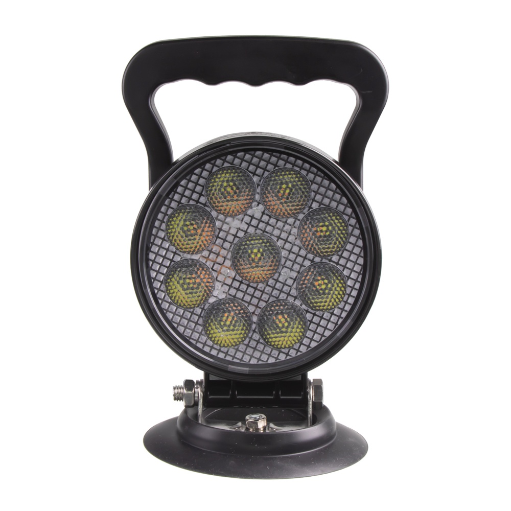 LED světlo kulaté, bílé/oranžové, 9x3W/9x1W, ø114mm, magnet, ECE R10 (wl-728wom)