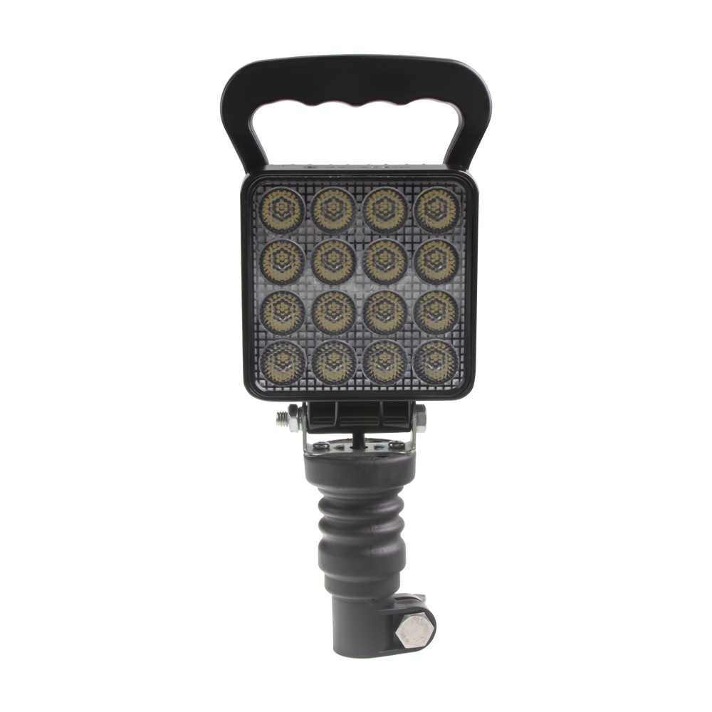 LED světlo hranaté, bílé, 16x3W, na hrot, ECE R10 (wl-732wh)