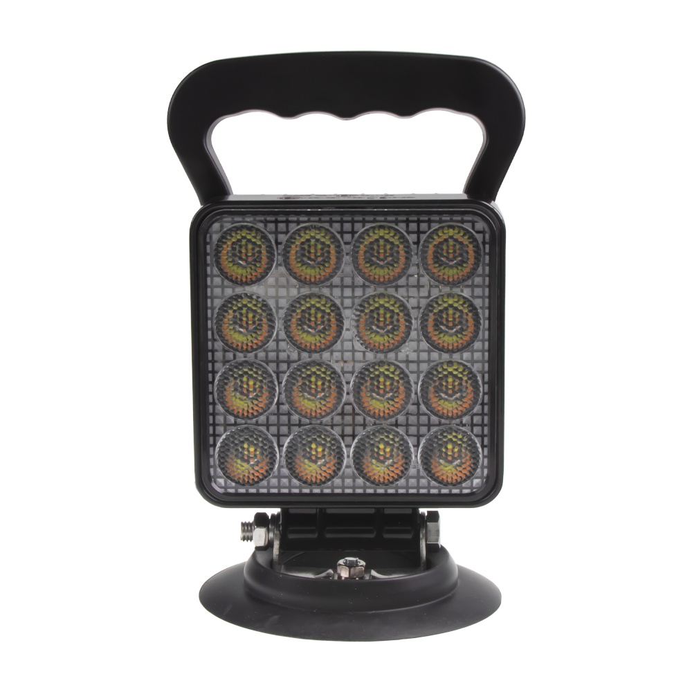 LED světlo hranaté, bílé/oranžové, 16x3W/16x1W, magnet, ECE R10 (wl-732wom)