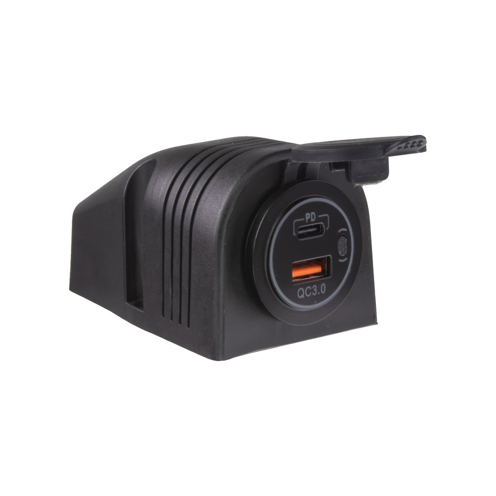 USB + USB-C zásuvka voděodolná v přídavném panelu (34525.2)