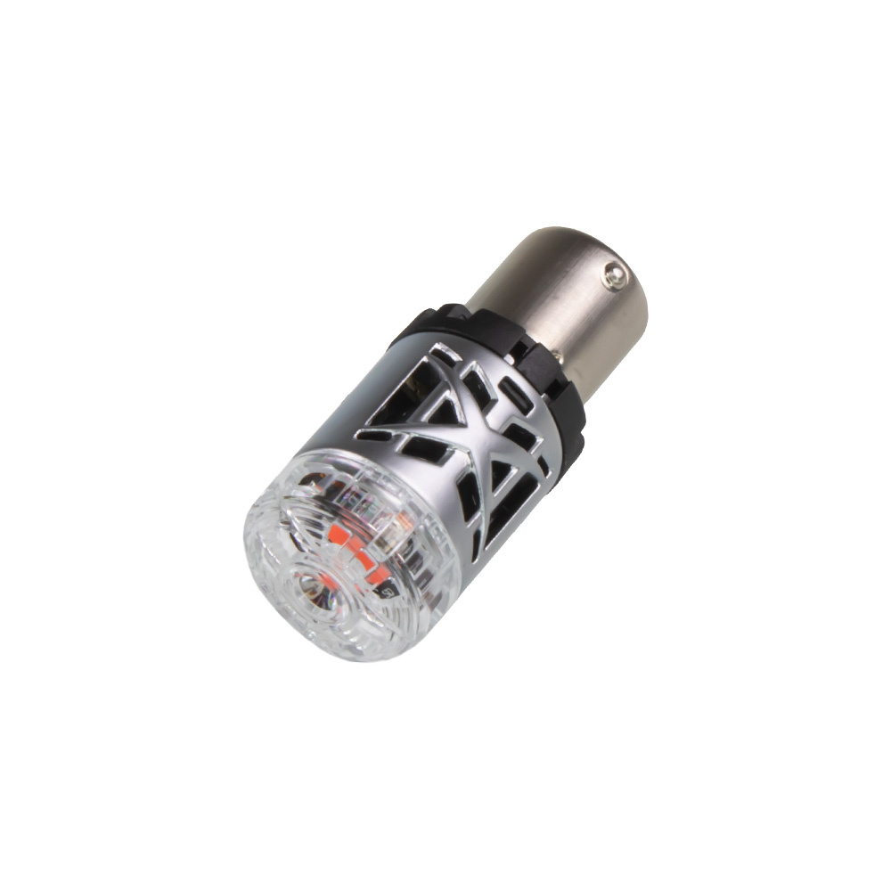 LED BA15S červená, 12V, 23W CAN-BUS, 360° (95CB-BA15S-1r)
