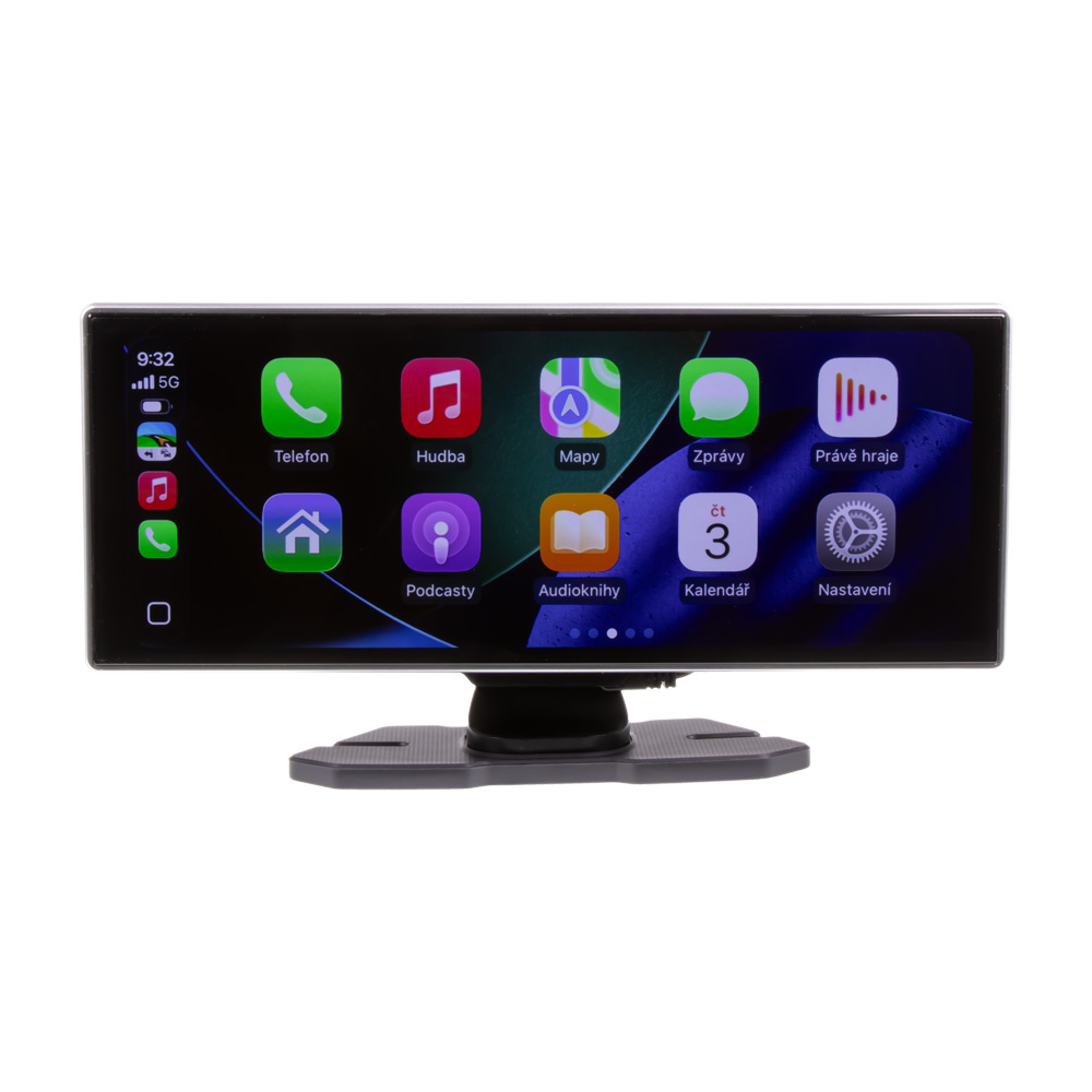 CARCLEVER Monitor 11,26 s Apple CarPlay, Android auto, Bluetooth, kamerový vstup AHD (ds-112ca) NOVINKA