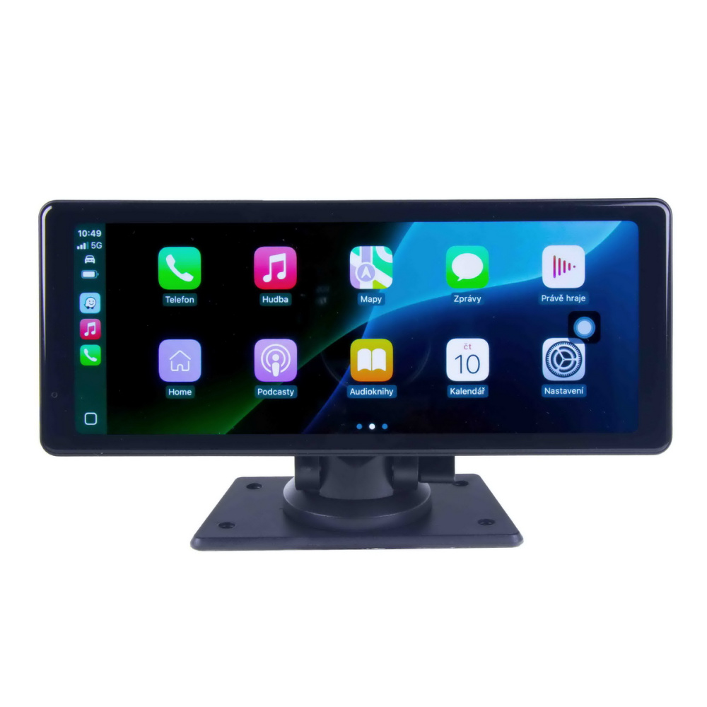 CARCLEVER Monitor 8,1 s Apple CarPlay, Android auto, Bluetooth, micro SD, 2K DVR + kamerový vstup (ds-801caDVR) NOVINKA