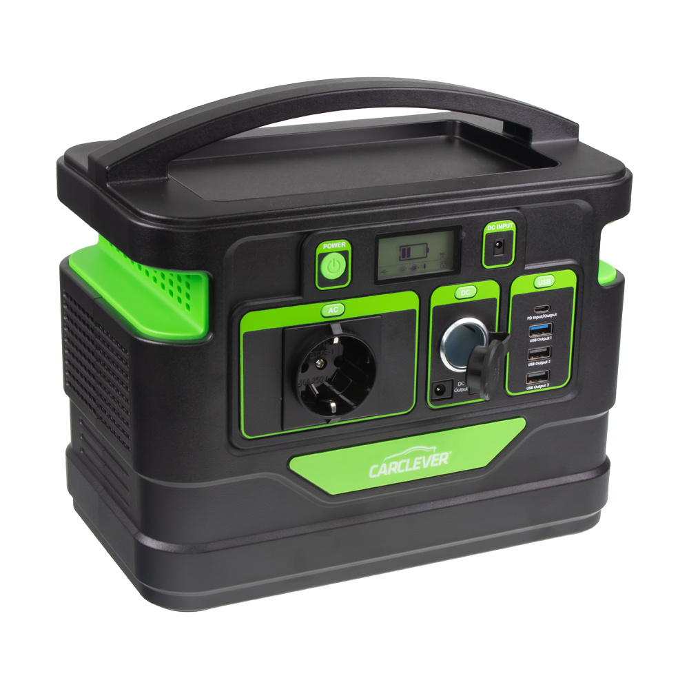Nabíjecí stanice CARCLEVER - powerbanka, 518 Wh, AC-500W (GPS500) NOVINKA