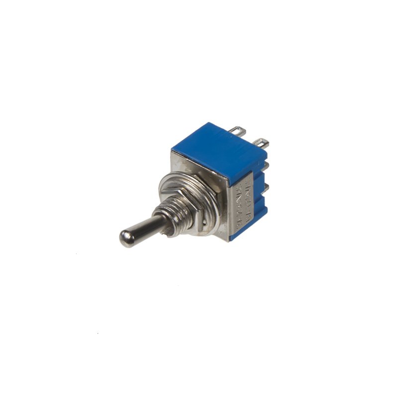 Dvoucestný páčkový přepínač 2x6A/12V, 2x3A/220V (se002)