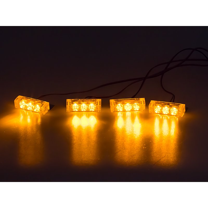 PREDATOR LED do mřížky, 12V, oranžový (kf745-4)