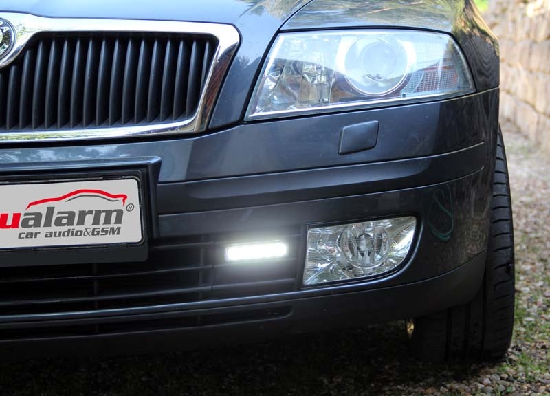 LED světla pro denní svícení Škoda Octavia 2004-08, ECE (drlSK01)