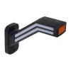 Poziční LED (tykadlo) gumové levé - červeno/bílo/oranžové, 12-24V,ECE (trl190L)
