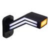 Poziční LED (tykadlo) gumové levé - červeno/bílo/oranžové, 12-24V,ECE (trl191L)