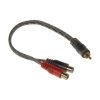 RCA Y audio kabel, 1x samec, 2x samice (PC1-52F)