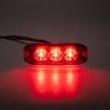 PROFI SLIM výstražné LED světlo vnější, červené, 12-24V, ECE R10 (CH-073red)