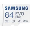 Paměťová karta MicroSDXC 64GB 130M + adaptér, SAMSUNG EVO Plus (8064gCL10SAM)