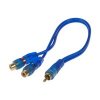 RCA Y audio kabel BLUE BASIC line, 2xsamice, 1xsamec (xs-212f)